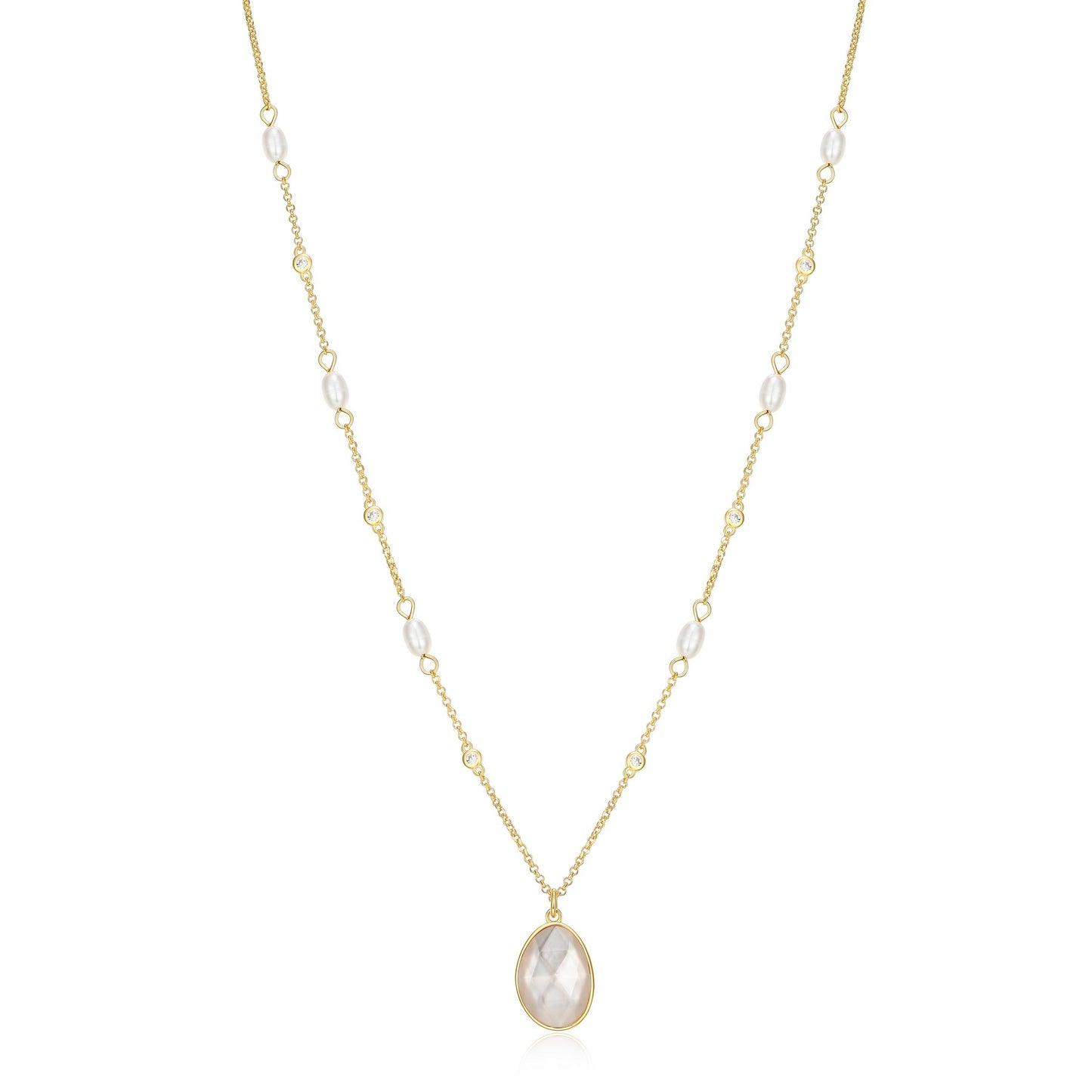 Collier en argent plaqué or pour femmes 30AA3E971C