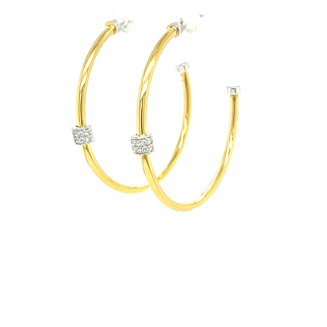 Boucles d'oreilles en argent plaqué or pour femme 32AN7B0000