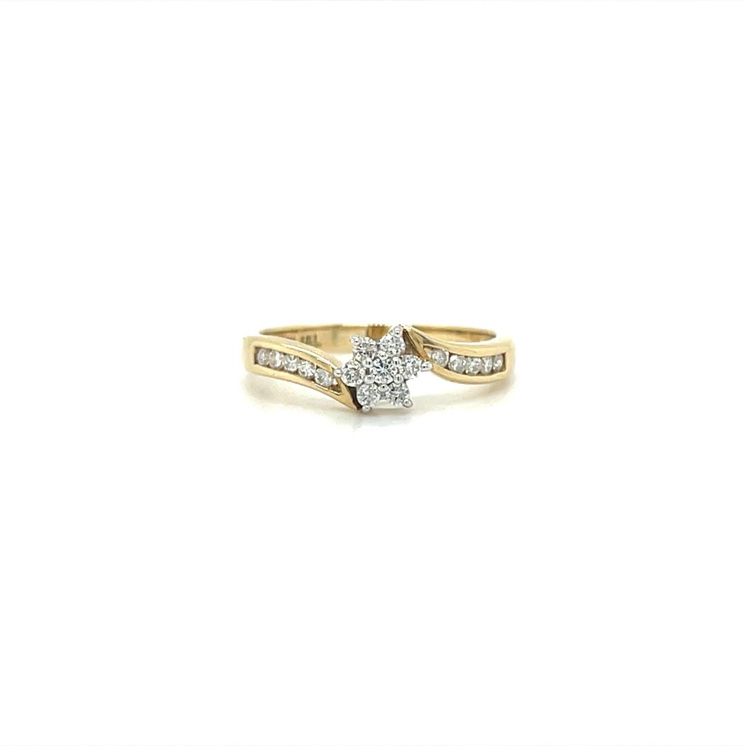 Bague à diamants en or pour dame ALD-2096