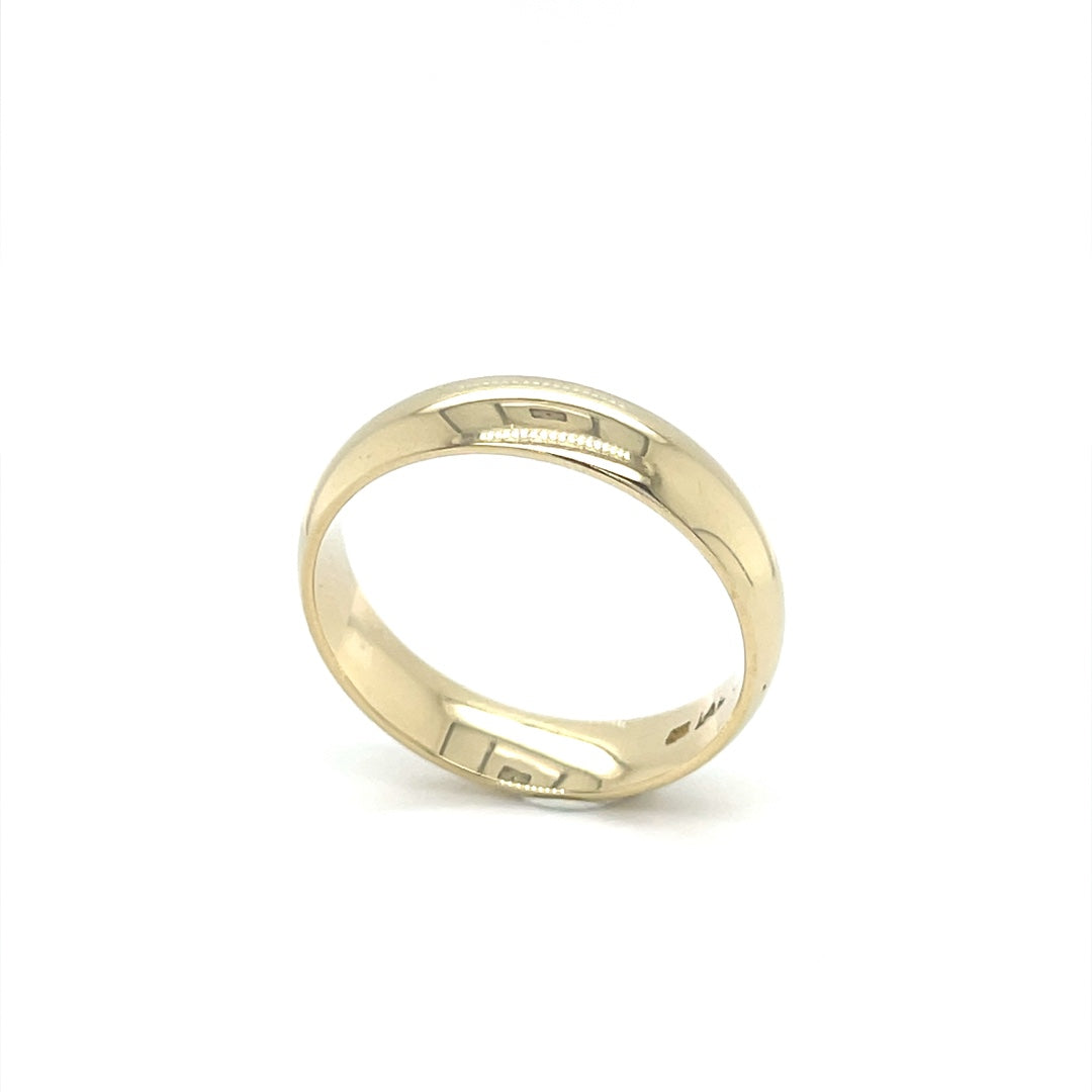 Jonc en or pour homme ALJ-5Y-H