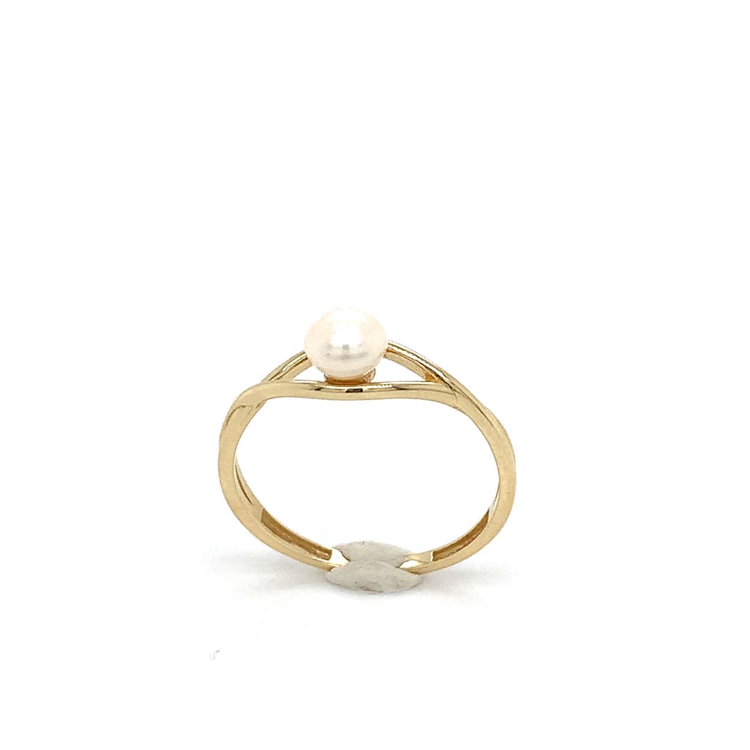 Bague en or avec perle pour femmes ALR-1114