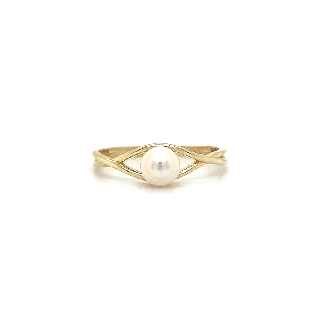 Bague en or avec perle pour femmes ALR-1114