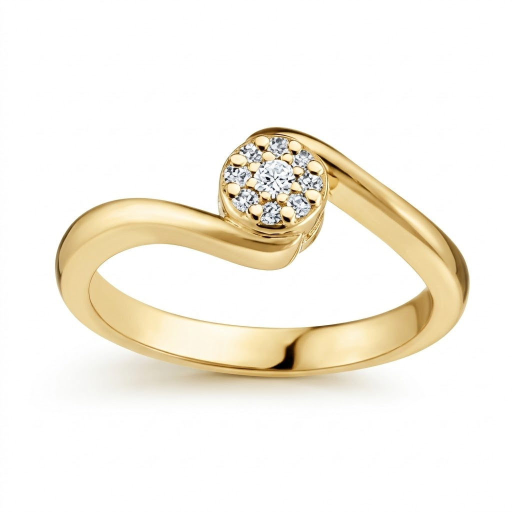 Bague à diamants de laboratoire pour dame FDC-392AY