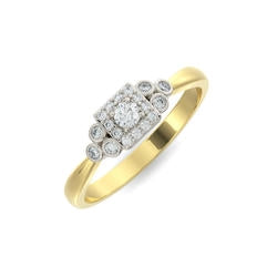 Bague à diamants de laboratoire pour dame FS-005AY