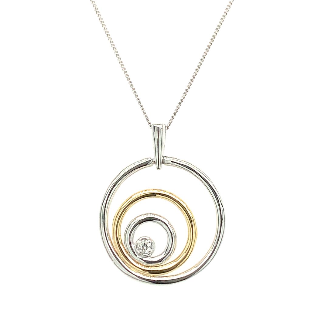 Collier en or avec diamants pour femmes ICG2486P03