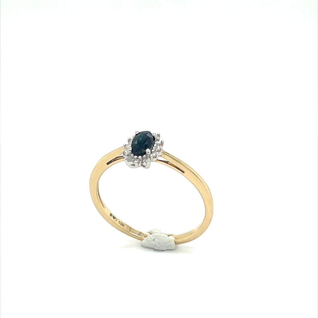 Bague à diamants en or avec saphir JB113503SA