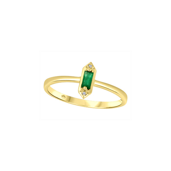 Bague en or à diamants et émeraude pour femmes JVJ3863/E