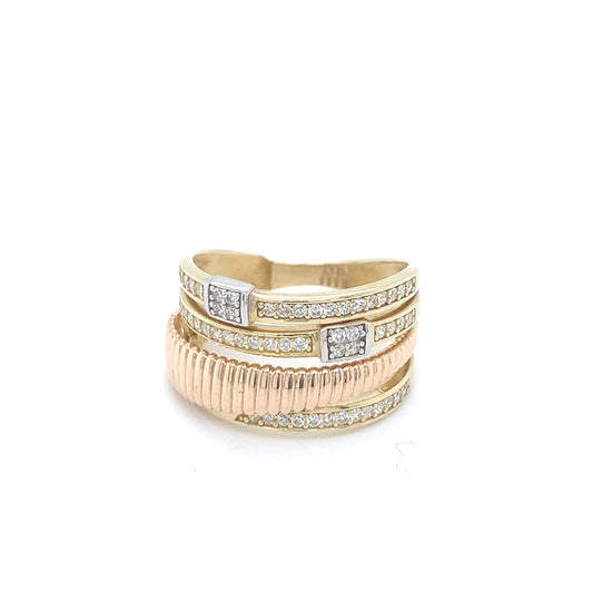 Bague pour femme en or jaune MBS-BA-22