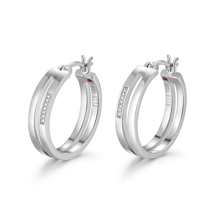 Boucles d'oreilles en argent pour femme ELLE R2LCGR000J