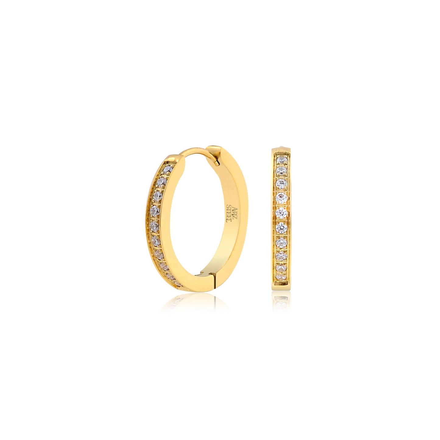 Boucles d'oreilles en acier pour dame SSE146G