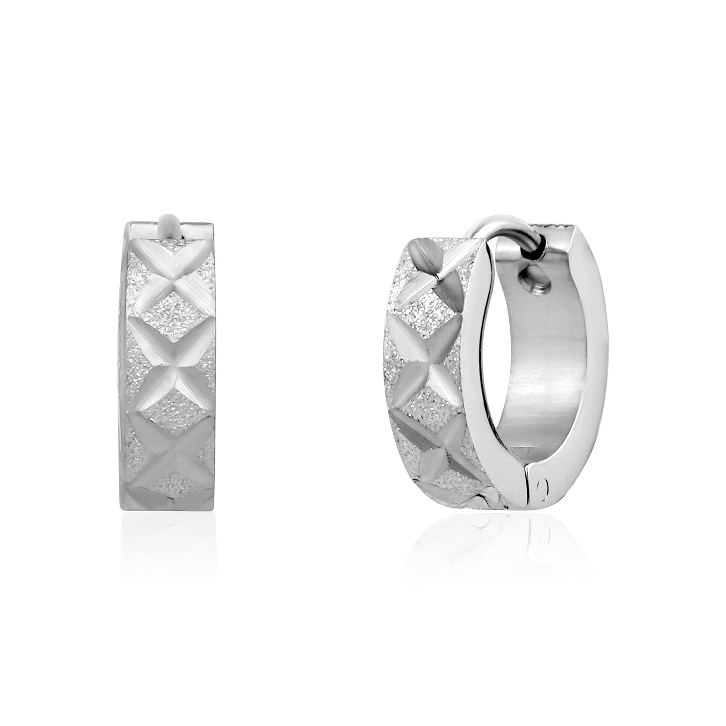Ladies Steel Earrings SSE186W