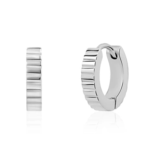 Boucles d'oreilles en acier pour dame SSE189W
