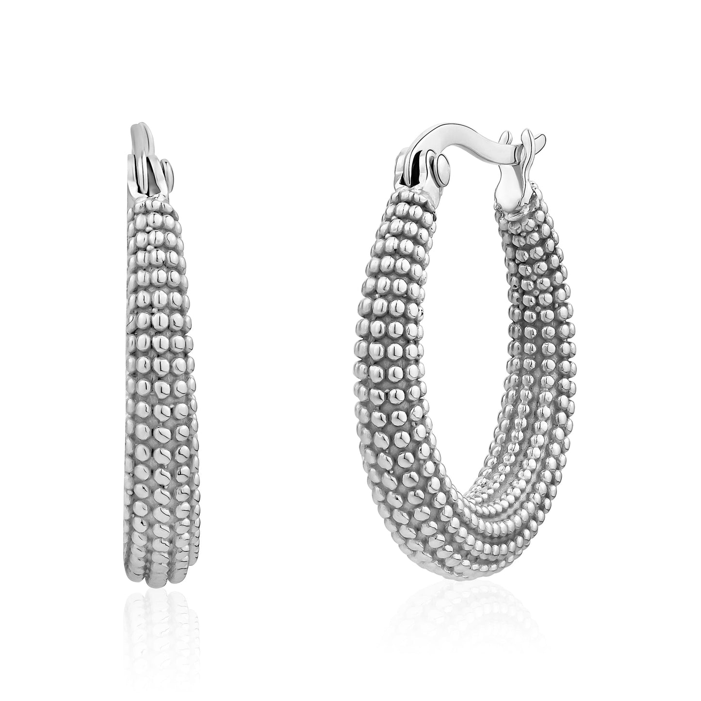 Boucles d'oreilles en acier pour dame SSE212W