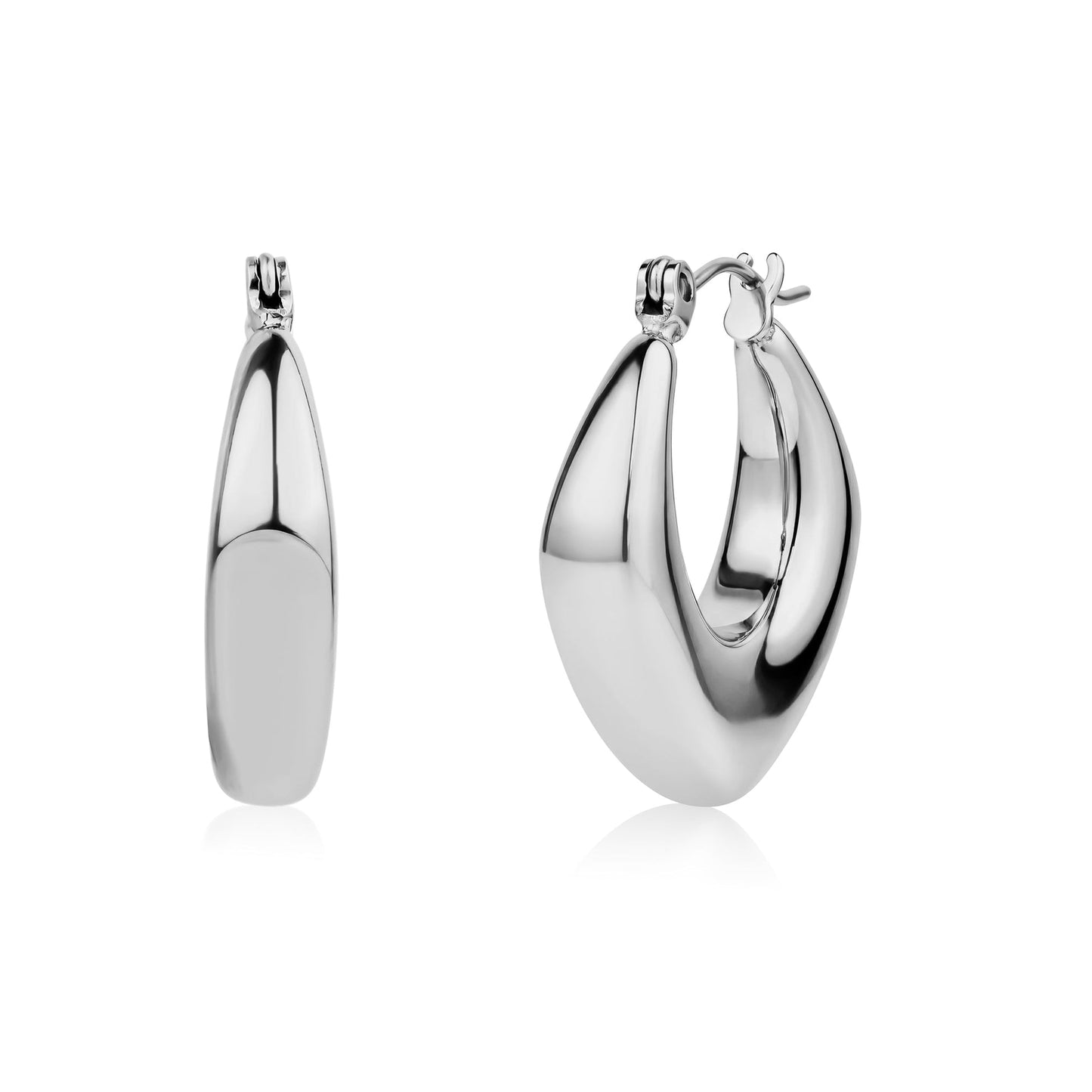 Boucles d'oreilles en acier pour dame SSE244W
