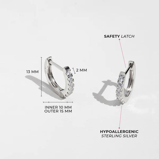 Boucles d'oreilles pour enfant en argent .925 SS-03-00034