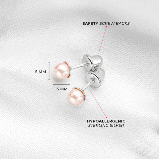 Boucles d'oreilles pour enfant en argent .925 SS-03-00099