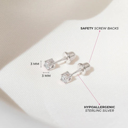 Boucles d'oreilles pour enfant en argent .925 SS-03-00162
