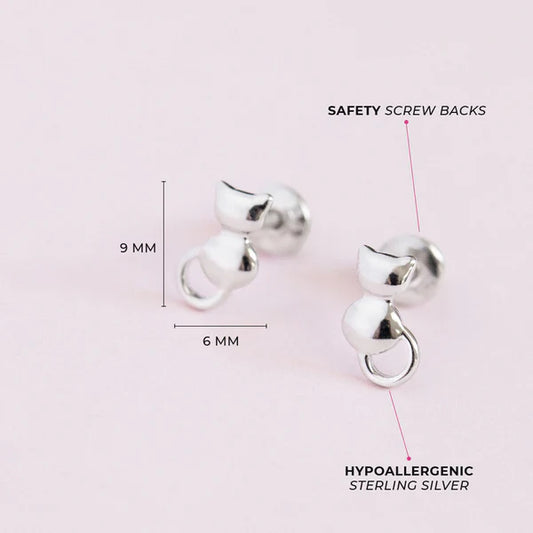 Boucles d'oreilles pour enfant en argent .925 SS-03-00341