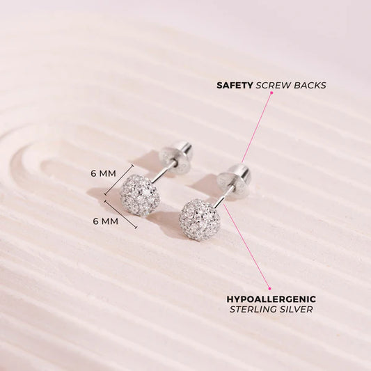 Boucles d'oreilles pour enfant en argent .925 SS-03-00404