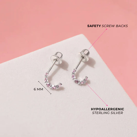 Boucles d'oreilles pour enfant en argent .925 SS-03-00607