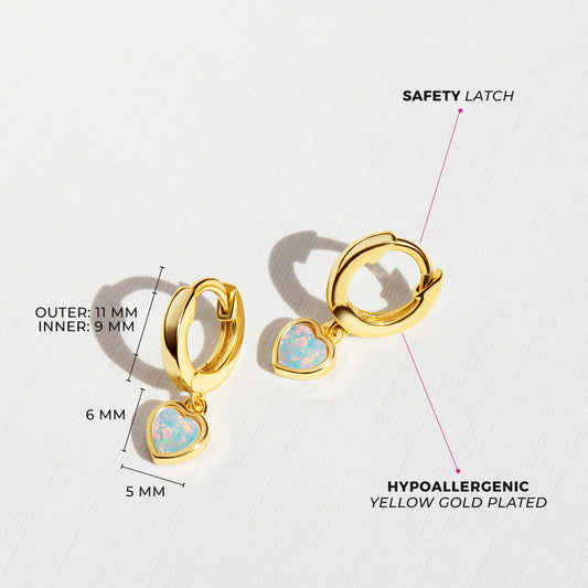 Boucles d'oreilles pour enfant en argent .925 PLAQUÉ or jaune 14K SS-03-00858