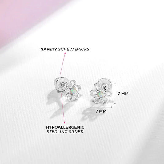 Boucles d'oreilles pour enfant en argent .925 SS-03-01060
