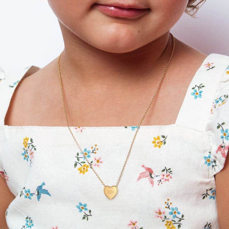 Collier pour enfant en argent .925 PLAQUÉ or jaune 14K SS-04-00159
