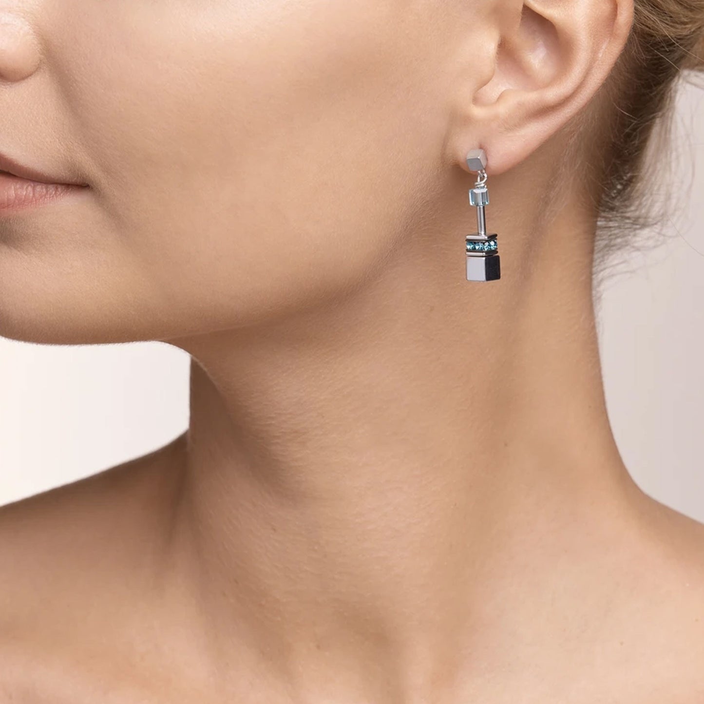 Boucles d'oreilles en acier pour dame 2840/21-1544