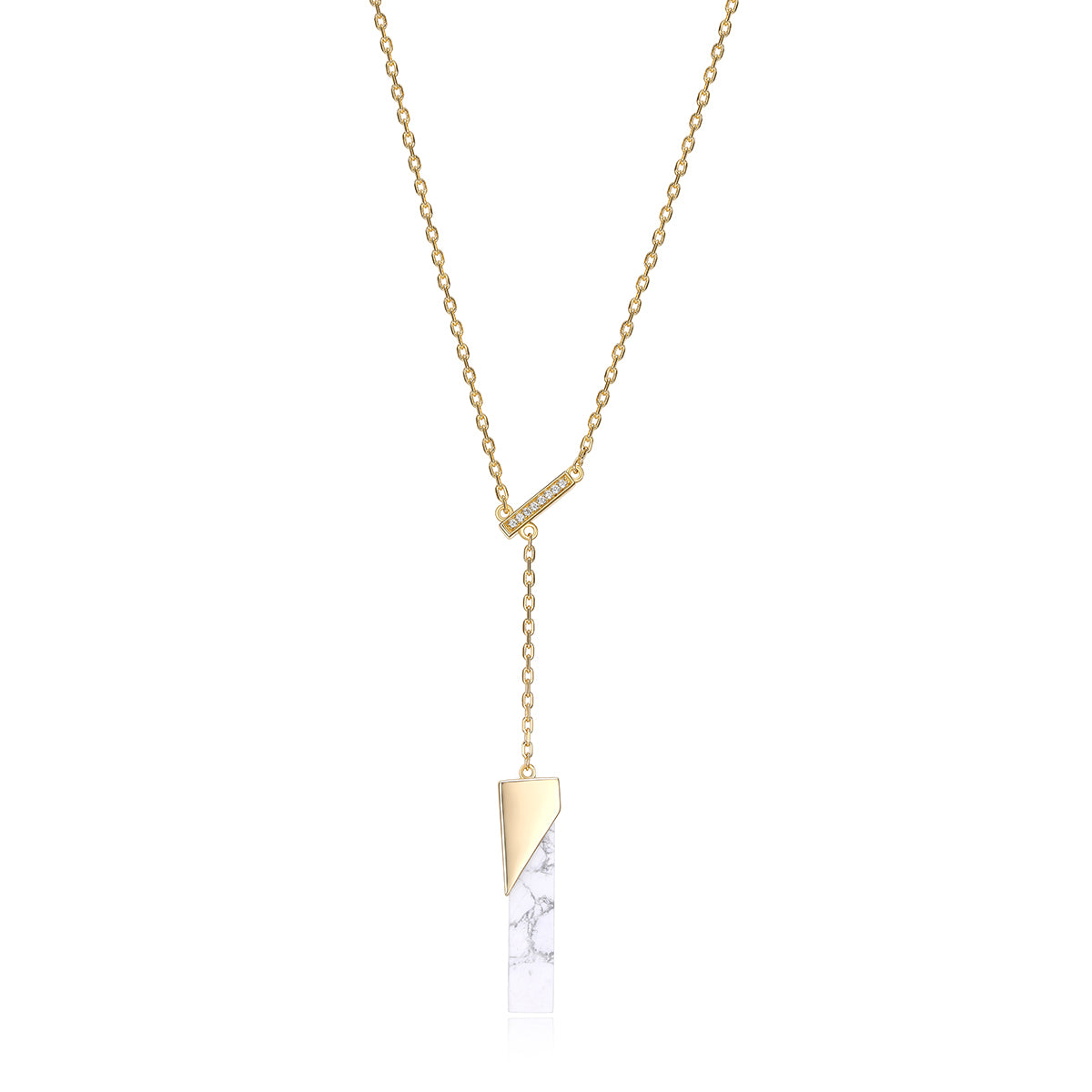 Collier en argent 'Spatial Howlite' 30LBN59746