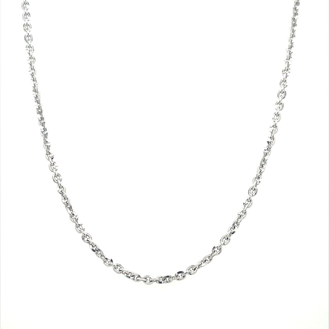Chaine en or blanc F16-22