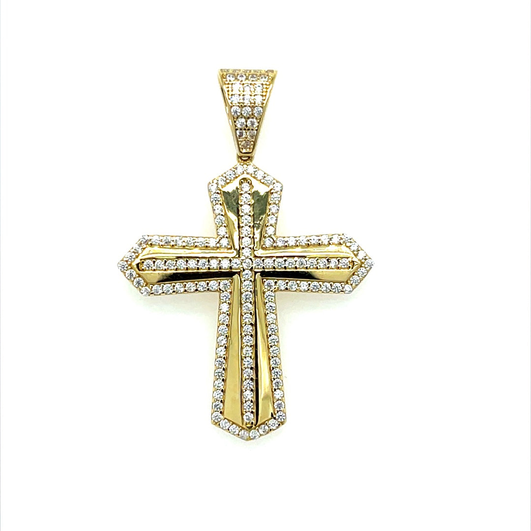 Gold Cross Pendant for Men MBS-PD-15