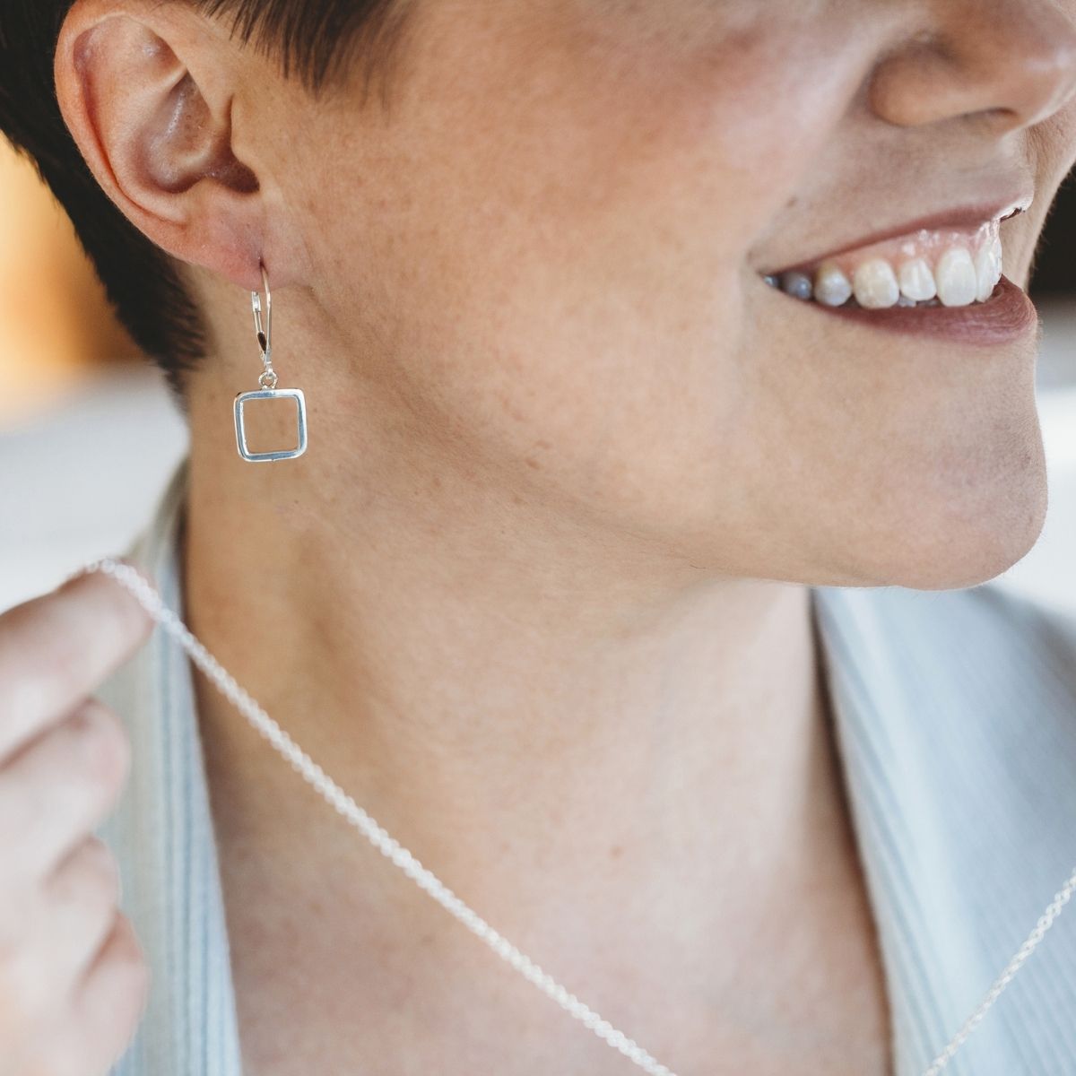BOUCLES D'OREILLES FACETTE