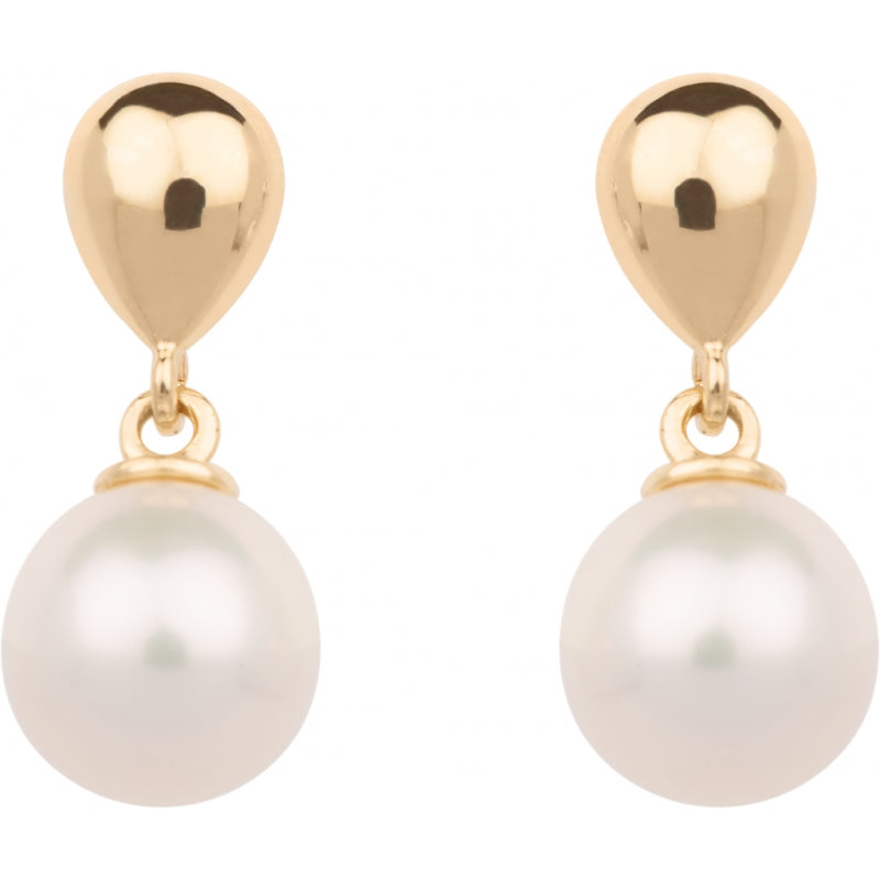 Boucles d'oreilles en or avec perles pour femme ALE-3125