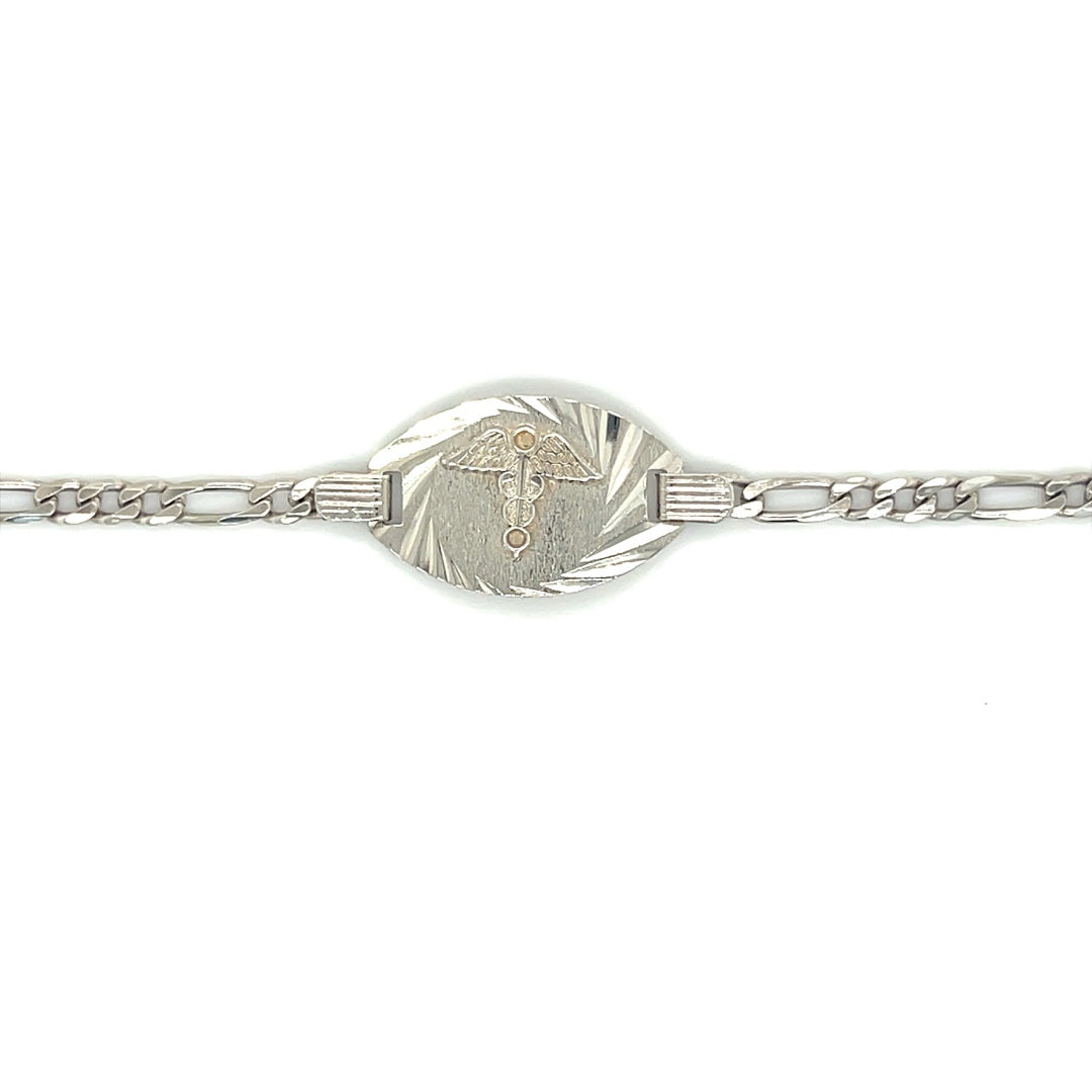 Bracelet médical en argent pour enfant DKA-BR-231