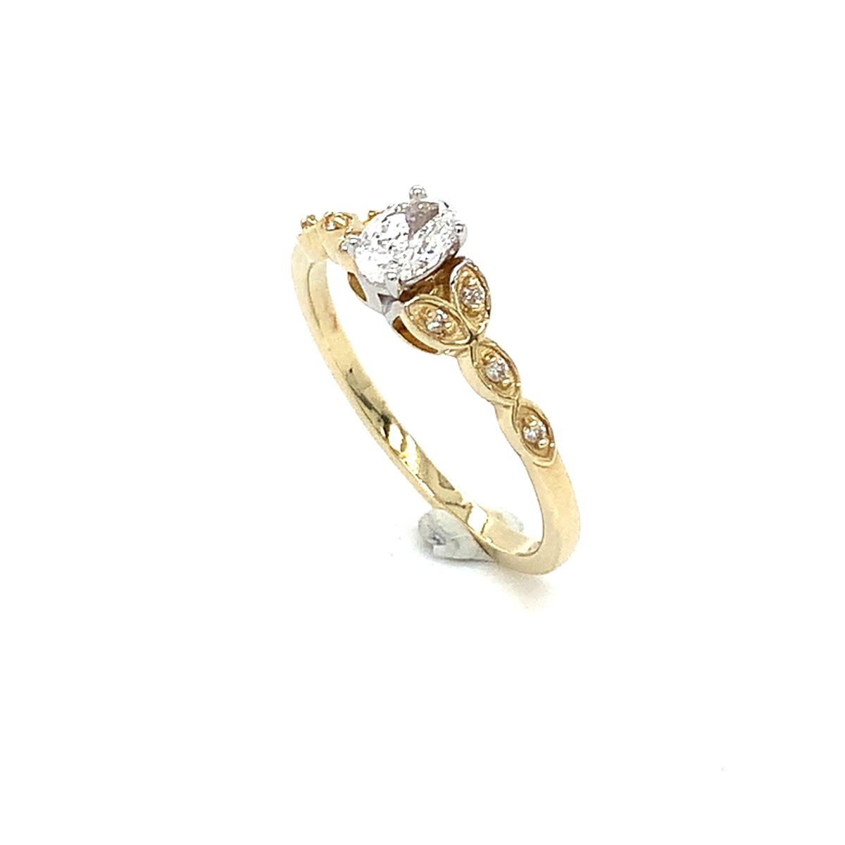 Bague à diamants de laboratoire pour dame FS-083AY-025OV