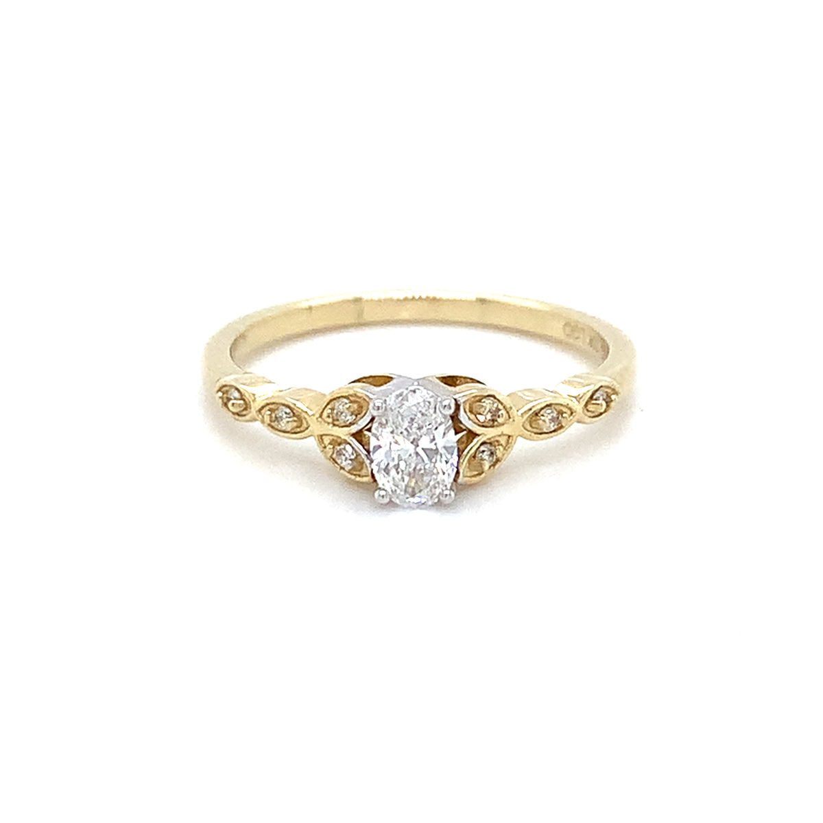 Bague à diamants de laboratoire pour dame FS-083AY-025OV