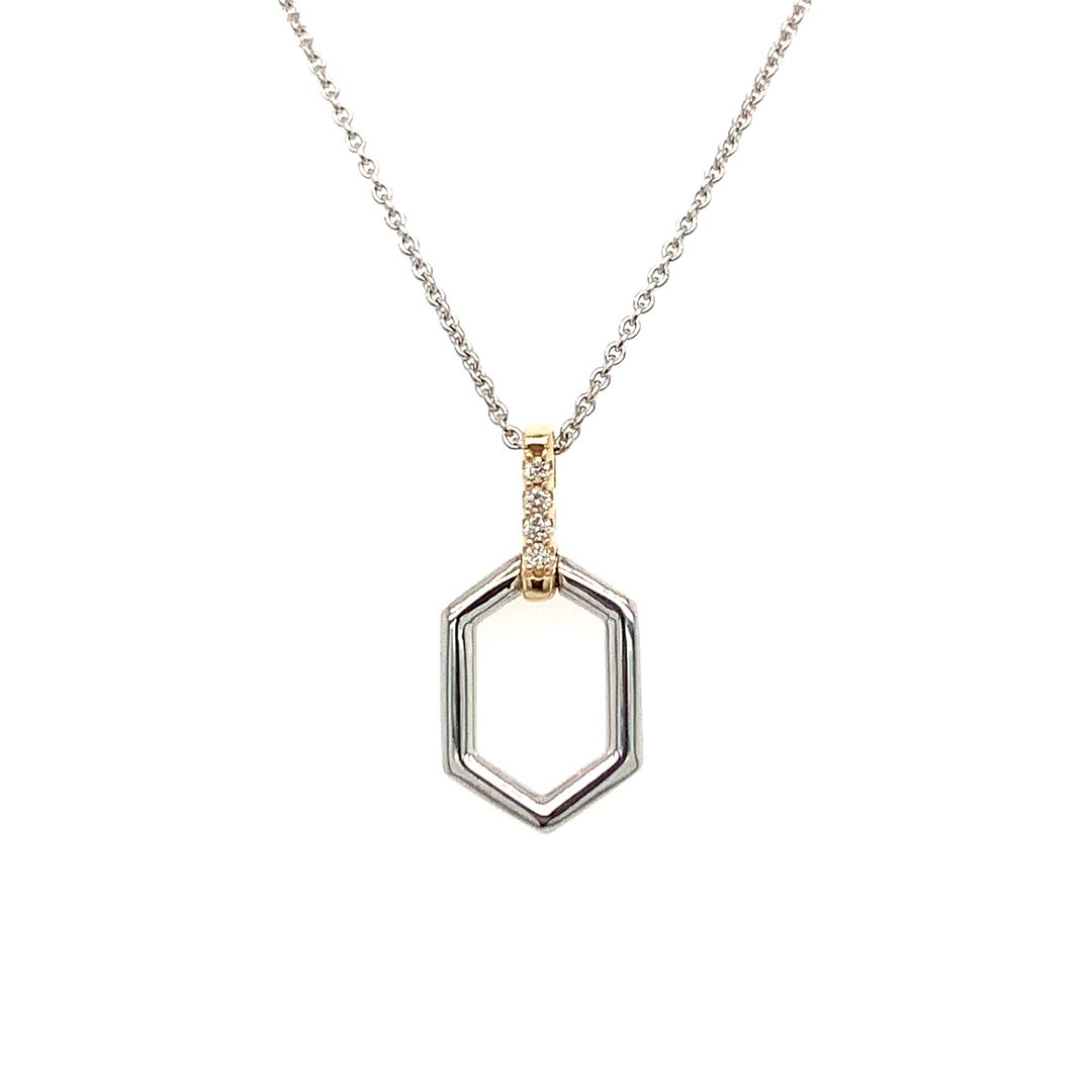 Collier en or avec diamants pour femmes G3306/P