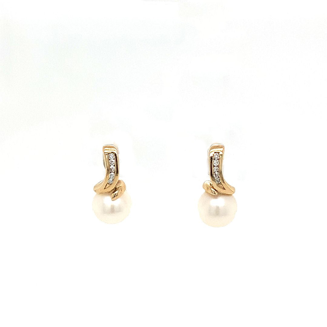 Boucles d'oreilles en or avec diamants pour femmes JB129886j