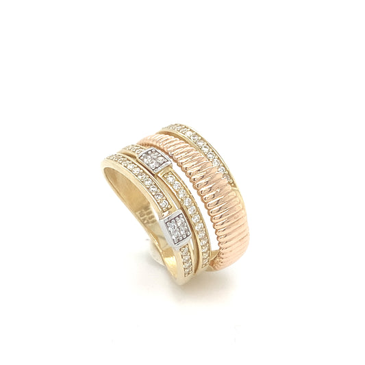 Bague pour femme en or jaune MBS-BA-22