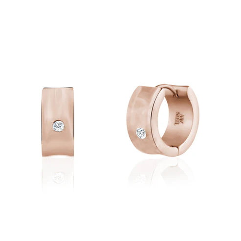 Boucles d'oreilles en acier pour dame SSE115R