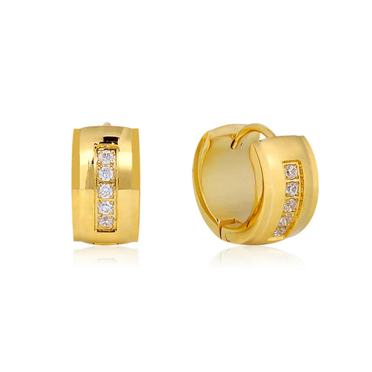 Boucles d'oreilles en acier pour dame SSE125G