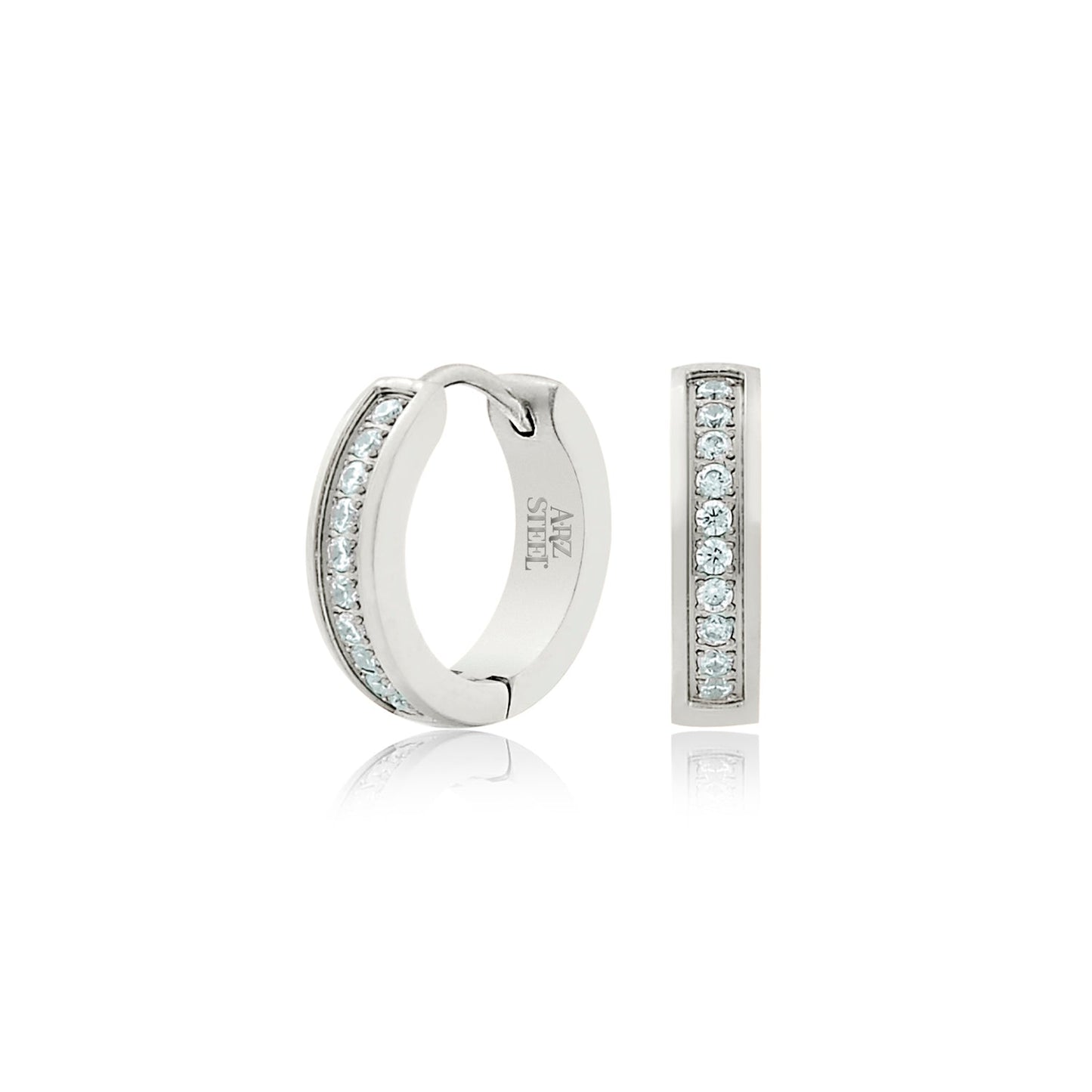 Boucles d'oreilles en acier pour dame SSE142W