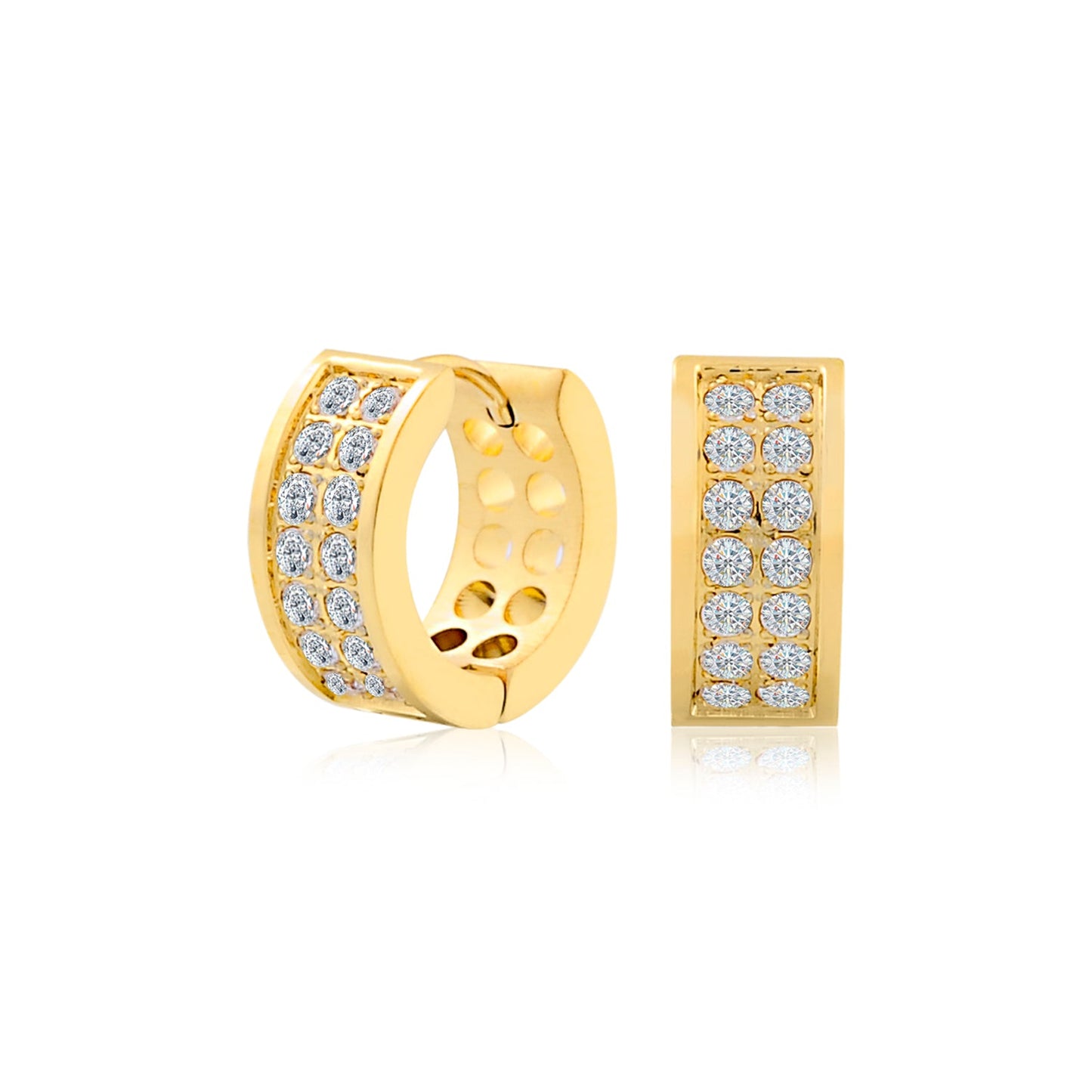 Boucles d'oreilles en acier pour dame SSE144G