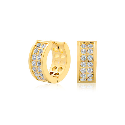 Boucles d'oreilles en acier pour dame SSE144G