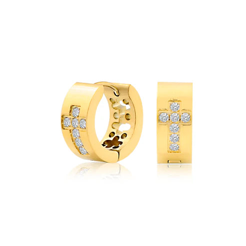 Boucles d'oreilles en acier pour dame SSE145G