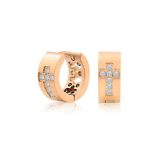 Boucles d'oreilles en acier pour dame SSE145R