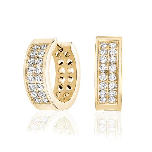 Boucles d'oreilles en acier pour dame SSE152G