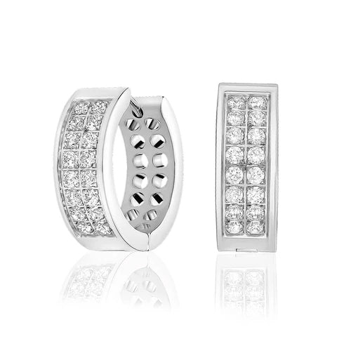 Boucles d'oreilles en acier pour dame SSE152W