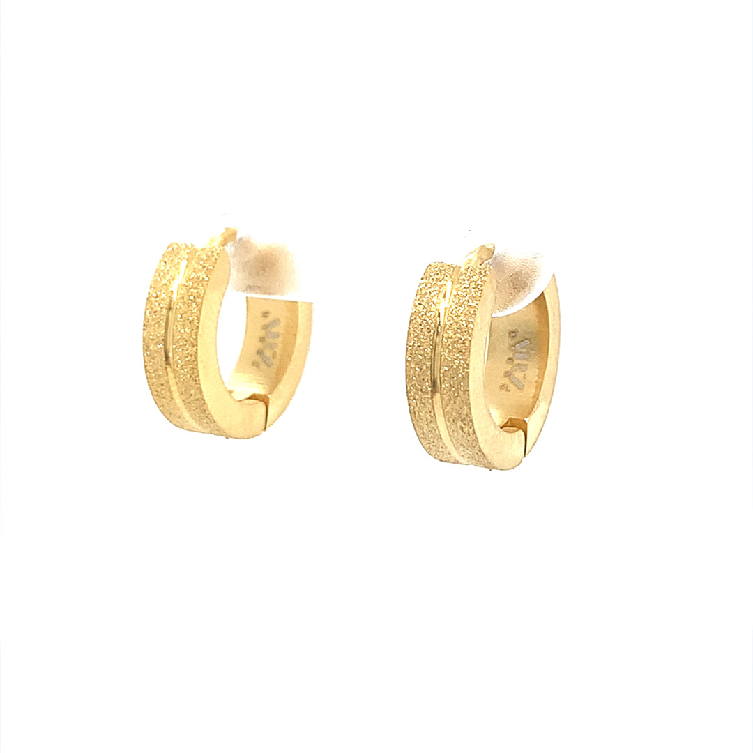 Boucles d'oreilles en acier pour dame SSE175G