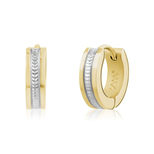 Boucles d'oreilles en acier pour dame SSE191G